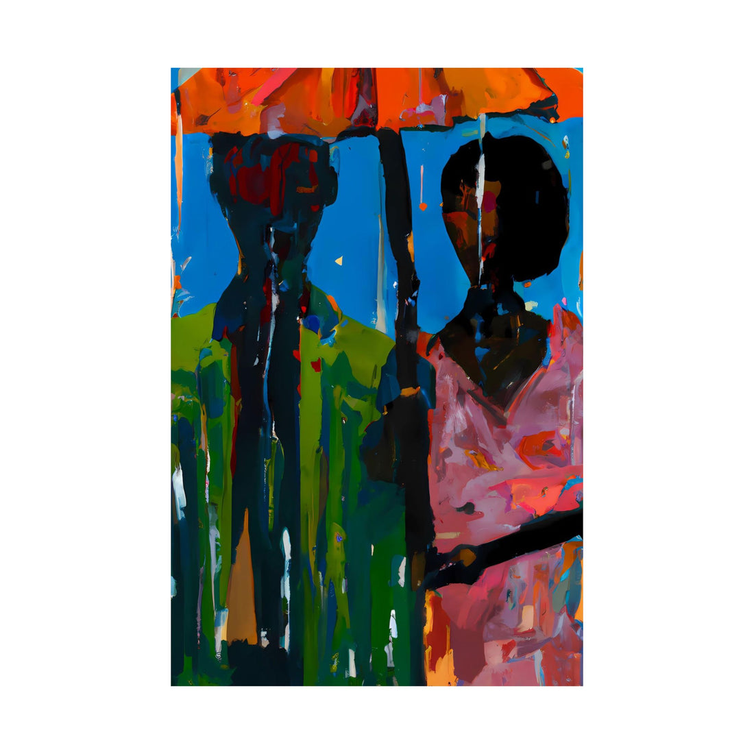 Orange Rain, Black Love Series | Poster Print