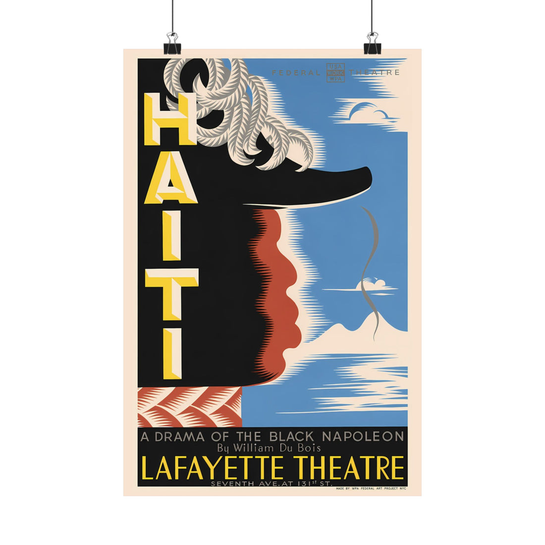 HAITI Vintage Print, Restored Art Poster