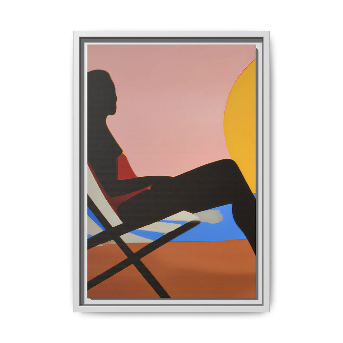 Unbothered, Fluid Series | Framed Canvas Wall Art