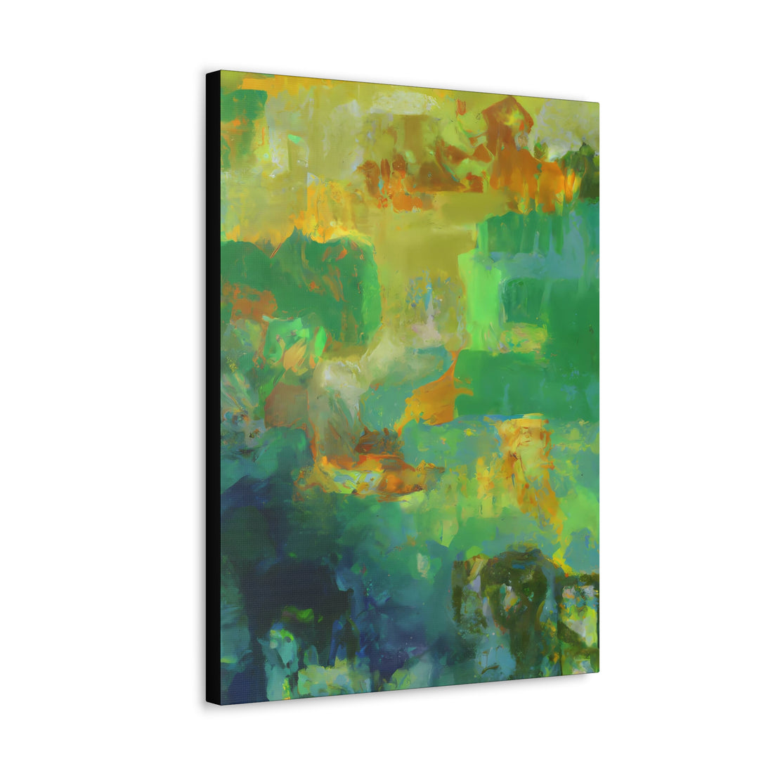 Green Patina Abstract Series, CANVAS Wall Art