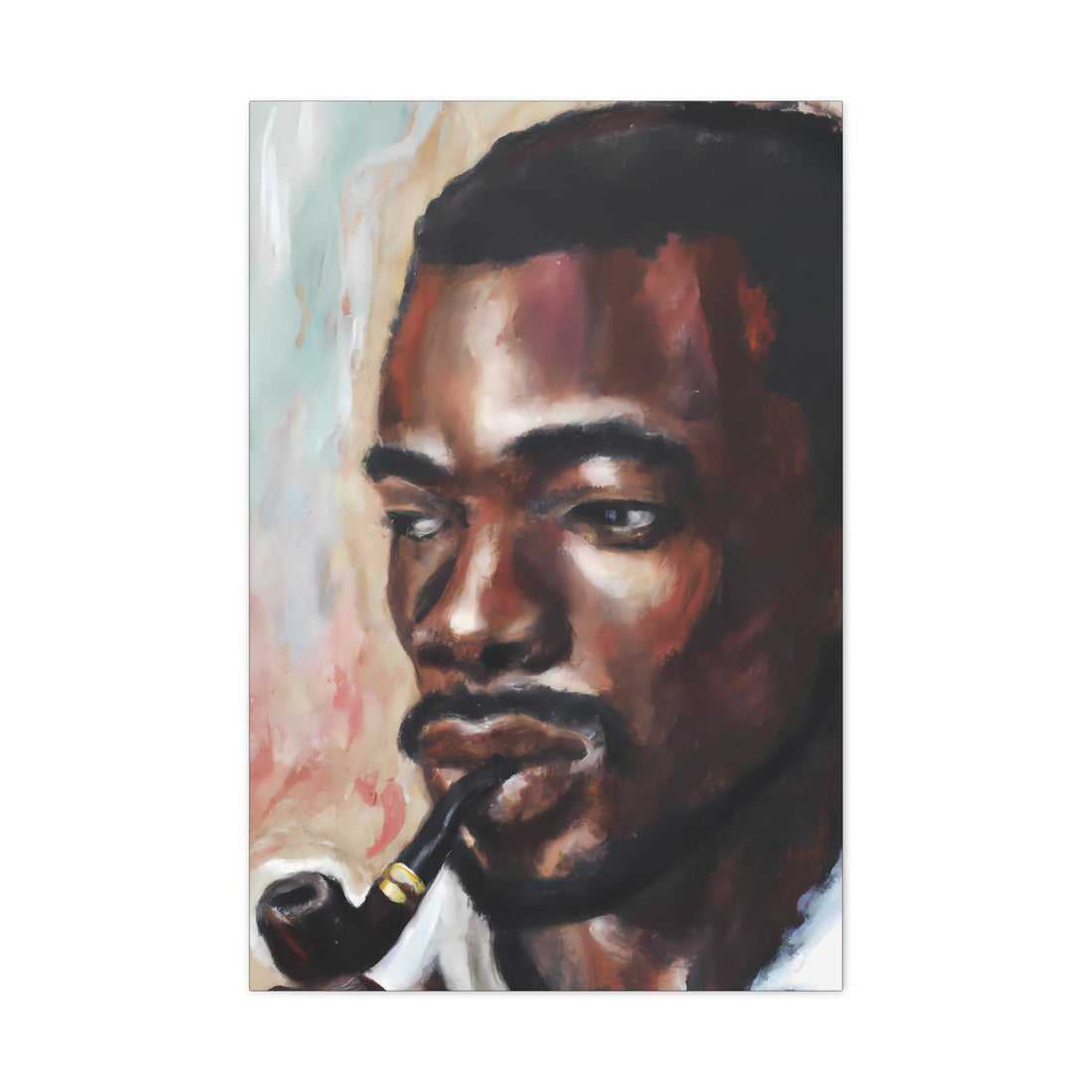 Black Man Smoking, Men Series CANVAS Wall Art