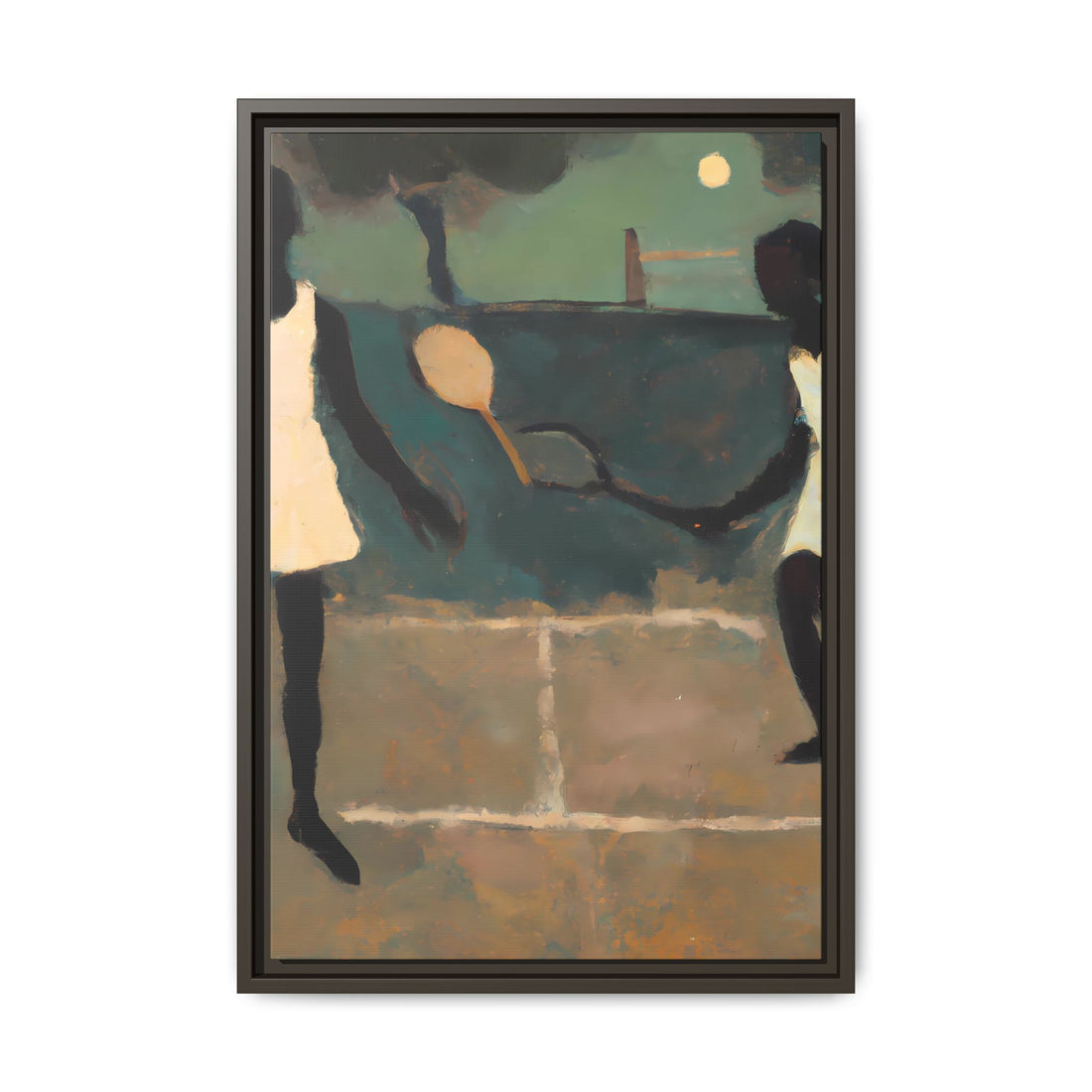 Doubles, Folk Series | Framed Canvas Art