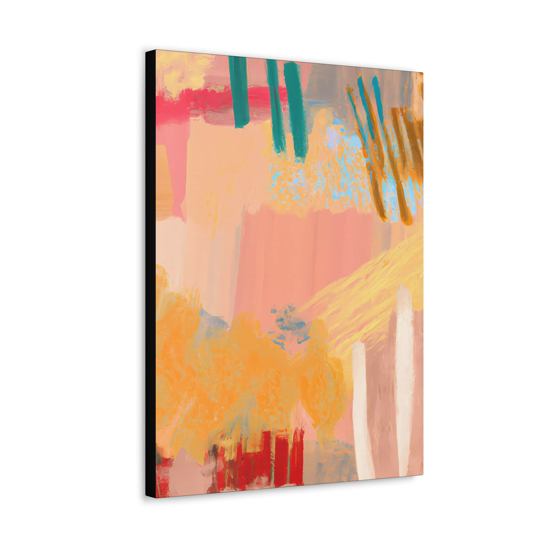 Peach Count, Abstract Series CANVAS Wall Art