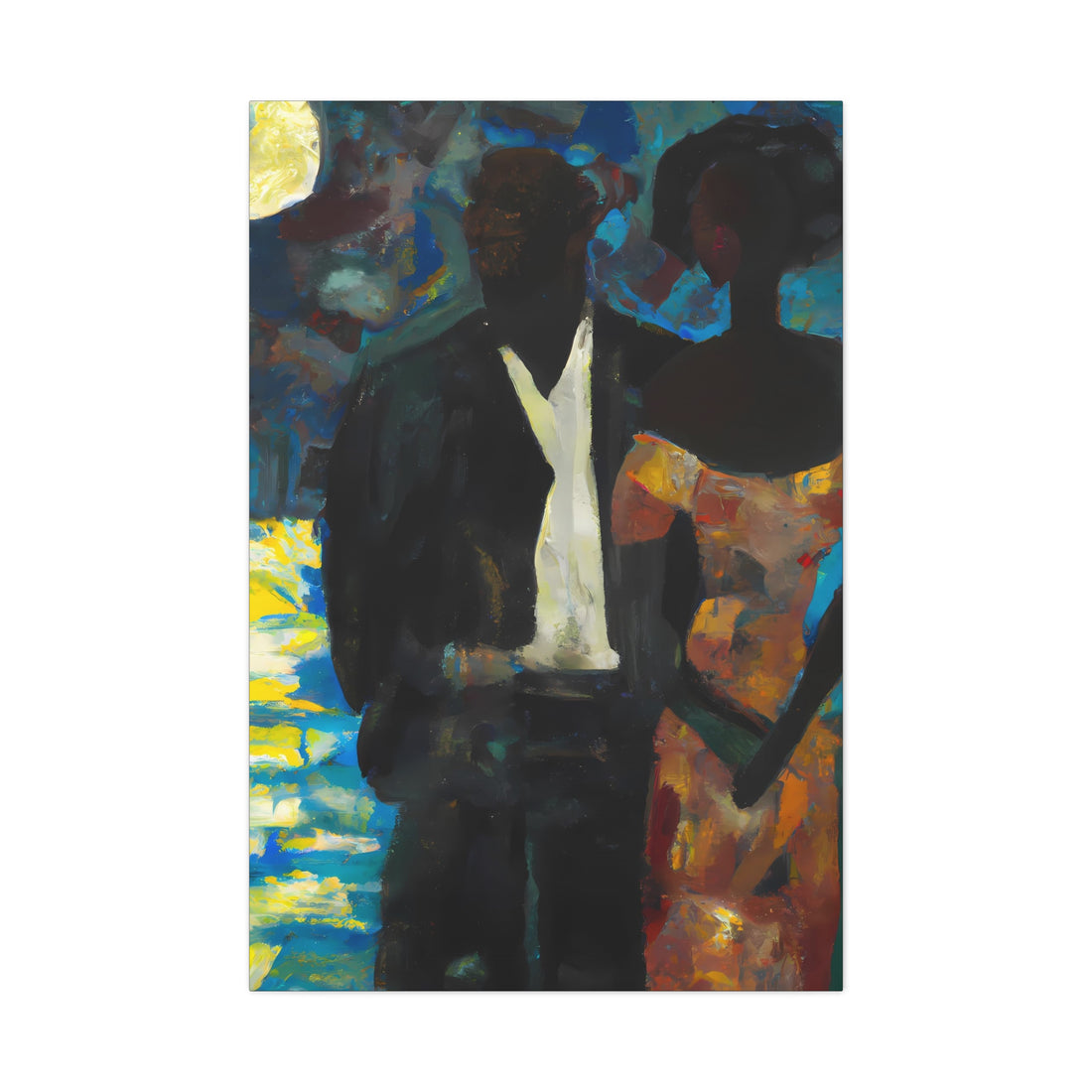 MoonLight, Black Love Series | CANVAS wall art