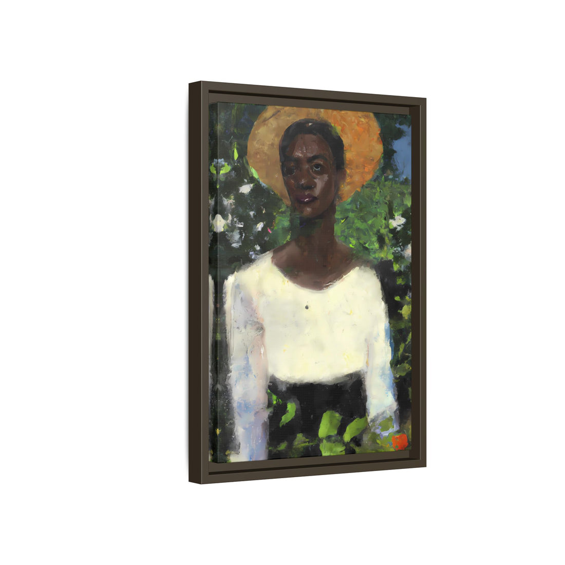 Lady 2, Cottage Series | Framed Canvas Art