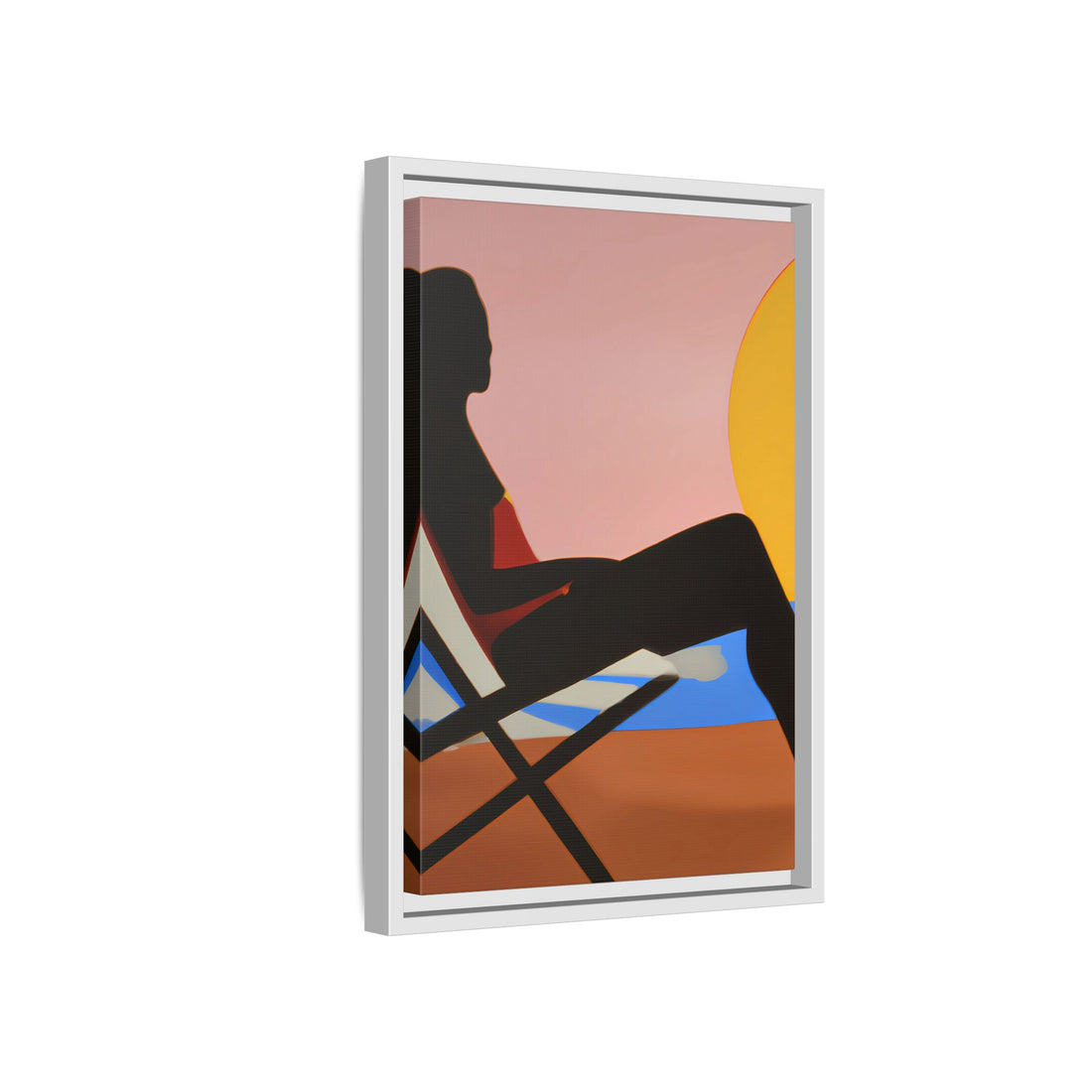 Unbothered, Fluid Series | Framed Canvas Wall Art