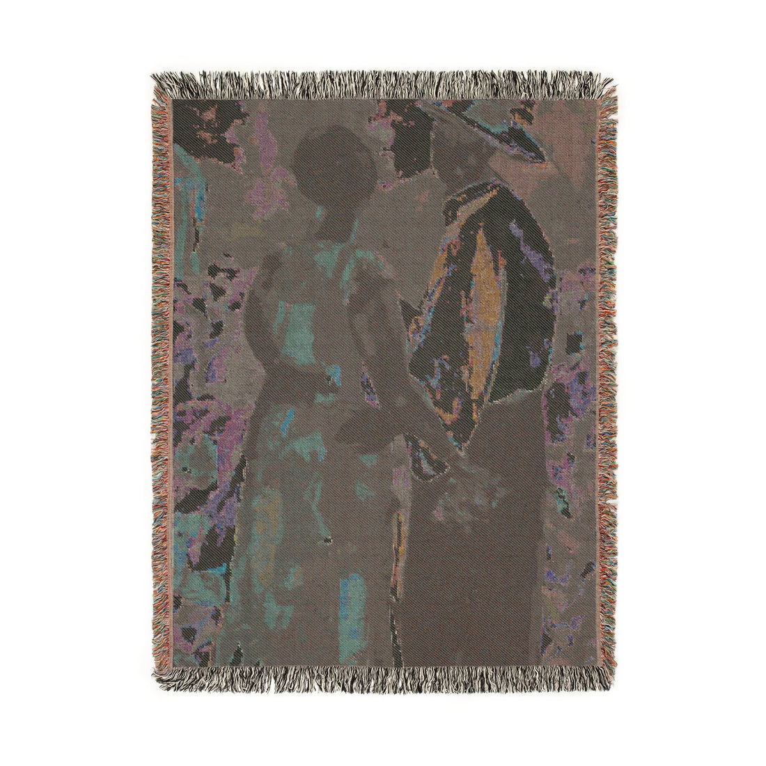 Red Flowers, Artist Tapestry | Woven Blanket