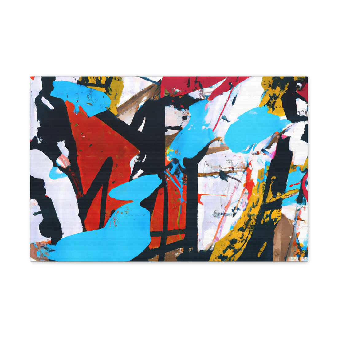 Turq Splash, Graffiti Series | Horizontal Wall Art