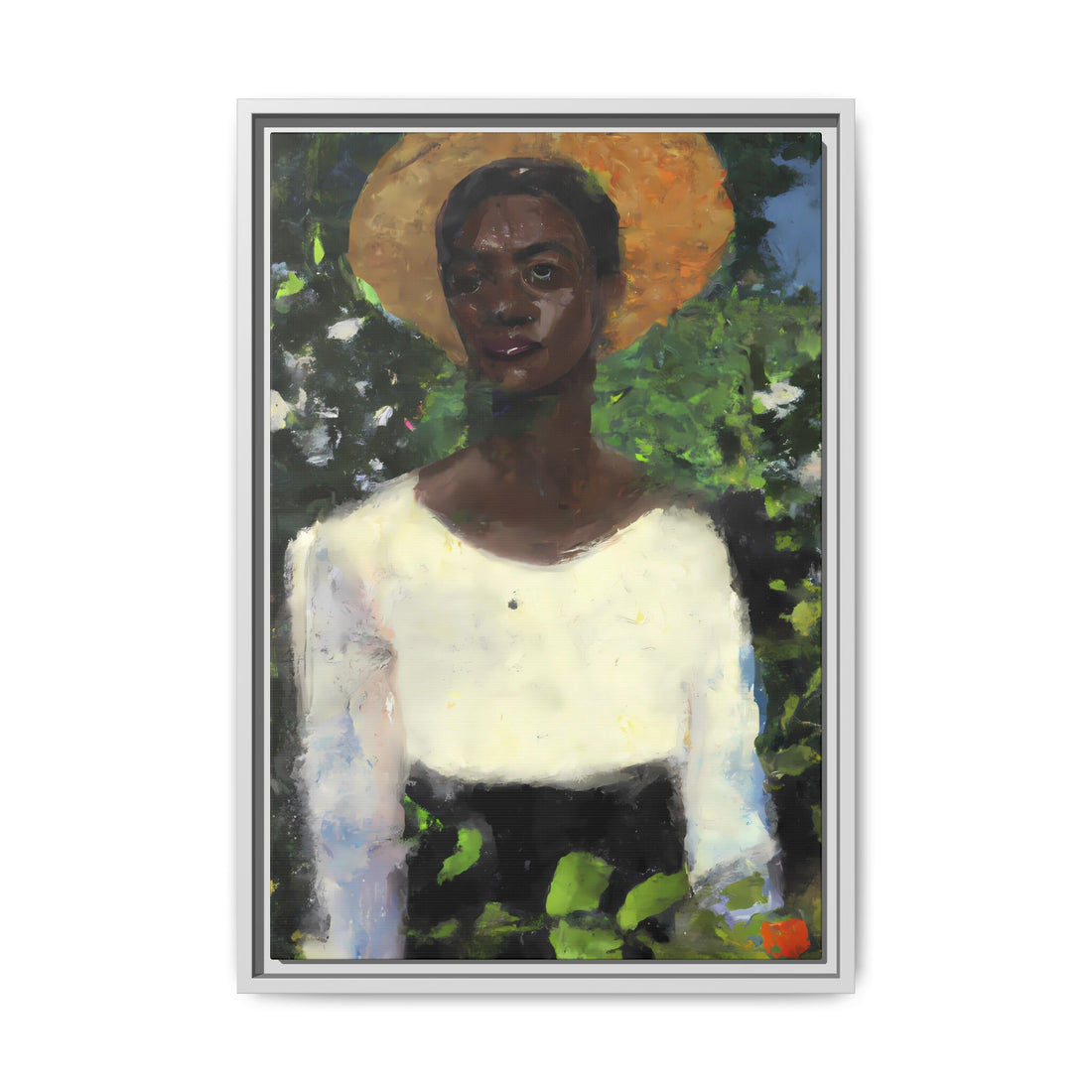 Lady 2, Cottage Series | Framed Canvas Art