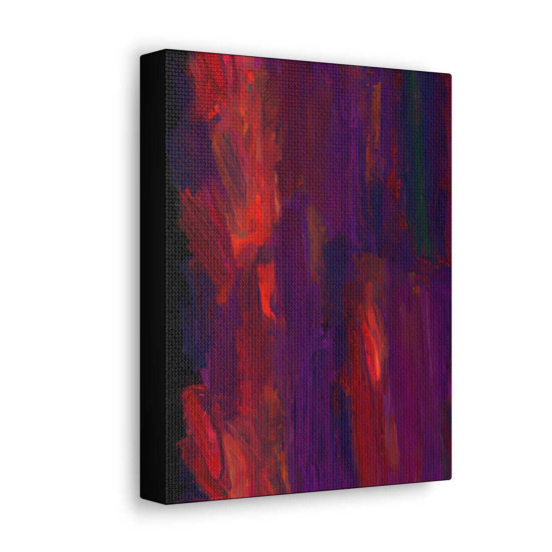 Red Flames, Abstract Series CANVAS Wall Art