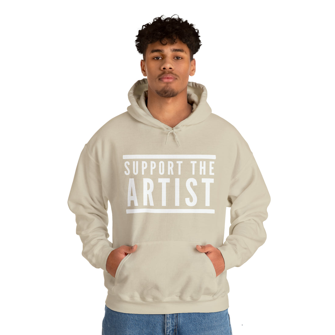 Support the Artist Hoodie, Unisex Heavy Hooded Sweatshirt