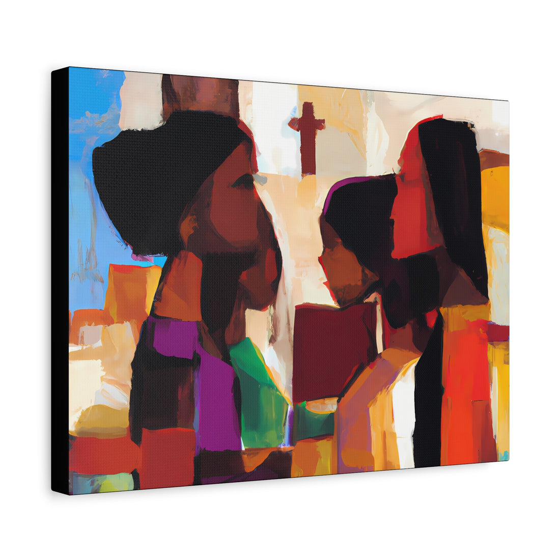 Stained Glass 2, Over the Sofa | Horizontal CANVAS Art