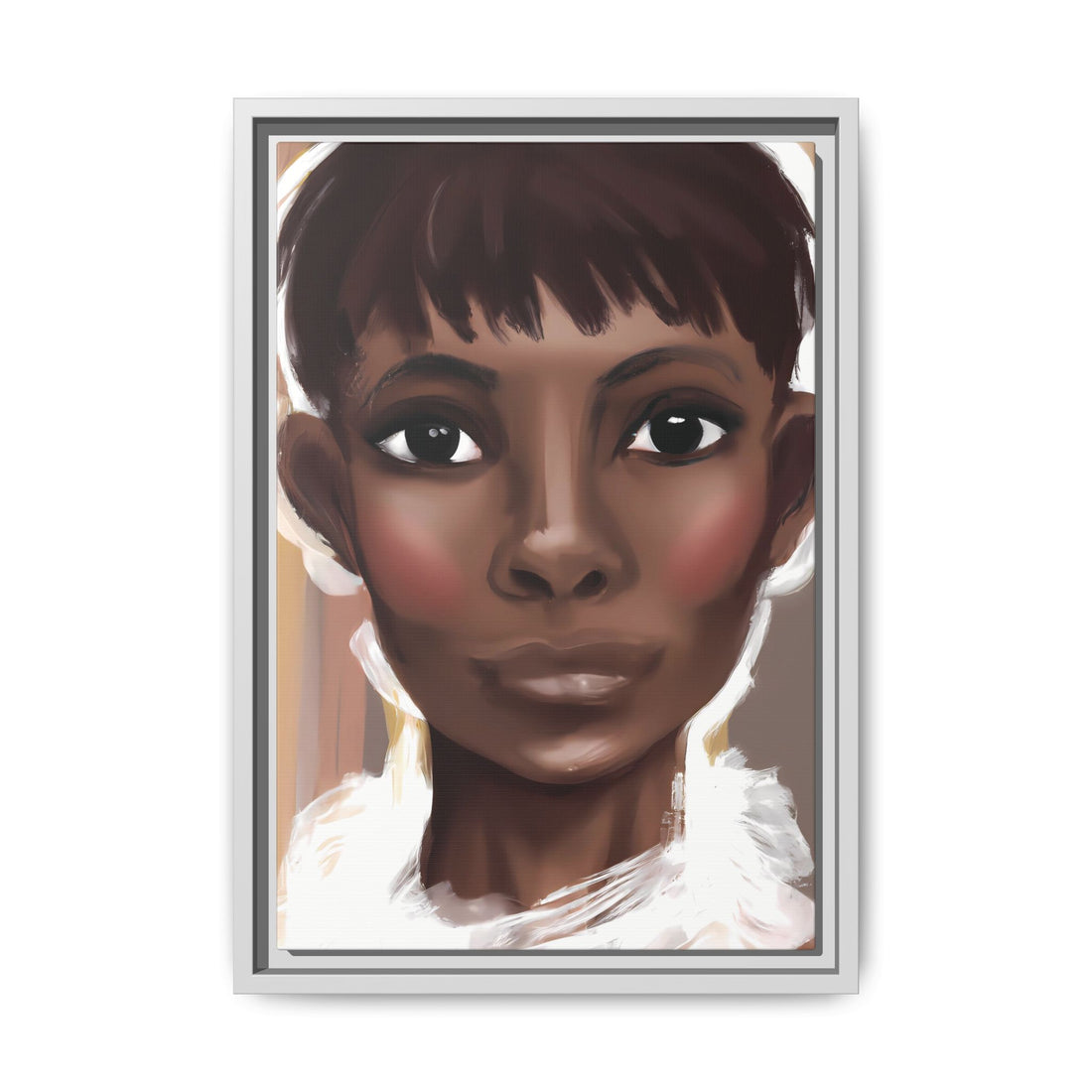 Pixie Diva, Black Beauty Series | Framed Canvas Wall Art