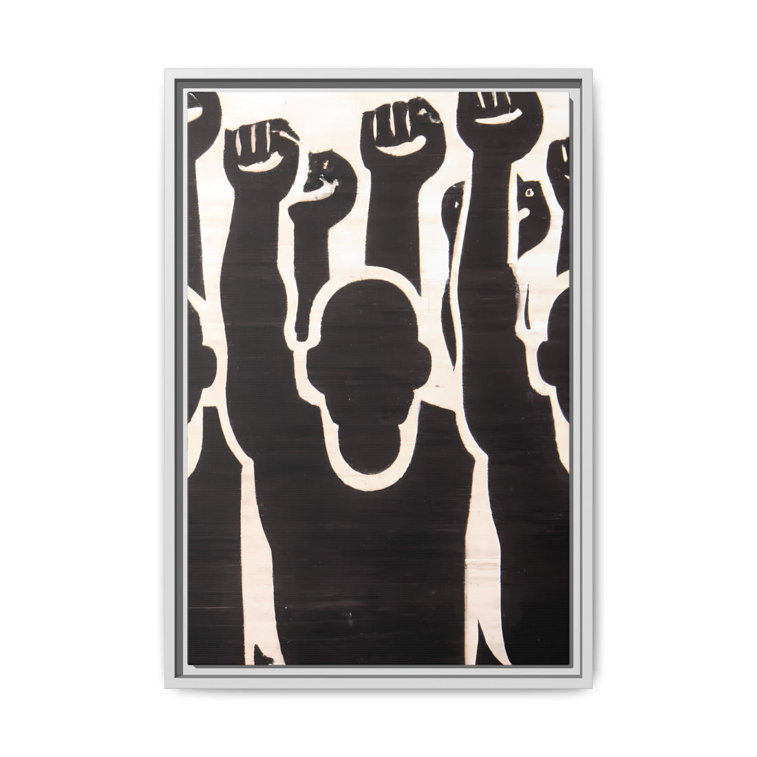 Hands Up 2, Abstract Series | Framed Canvas Wall Art