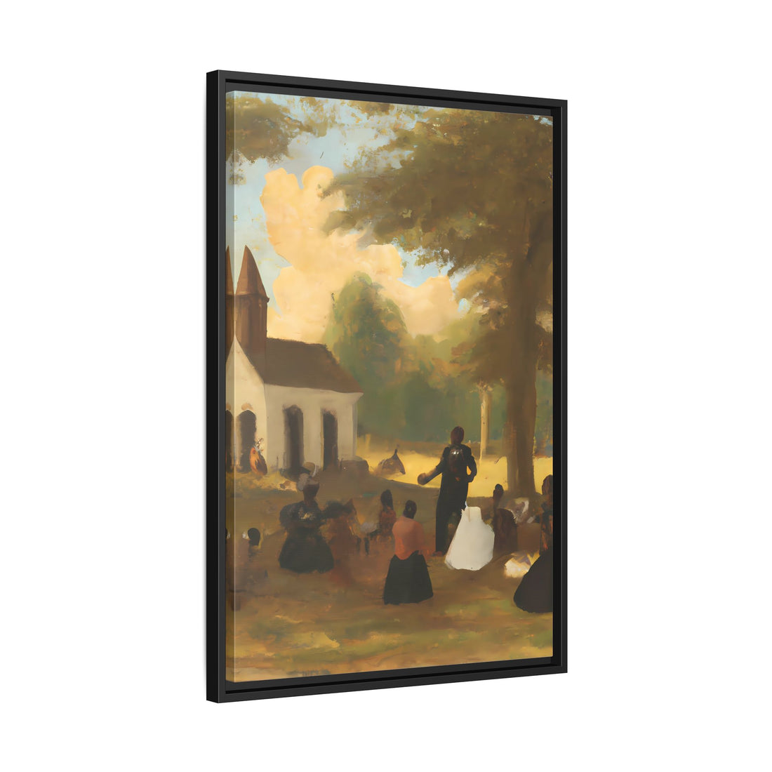 The Gathering, Vintage Series | Framed Canvas Wall Art
