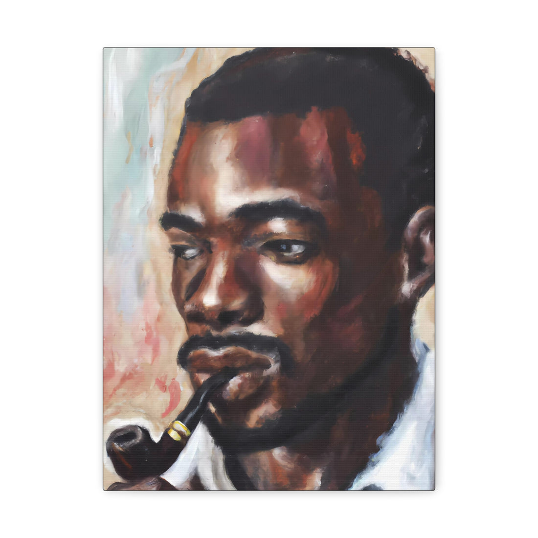 Black Man Smoking, Men Series CANVAS Wall Art