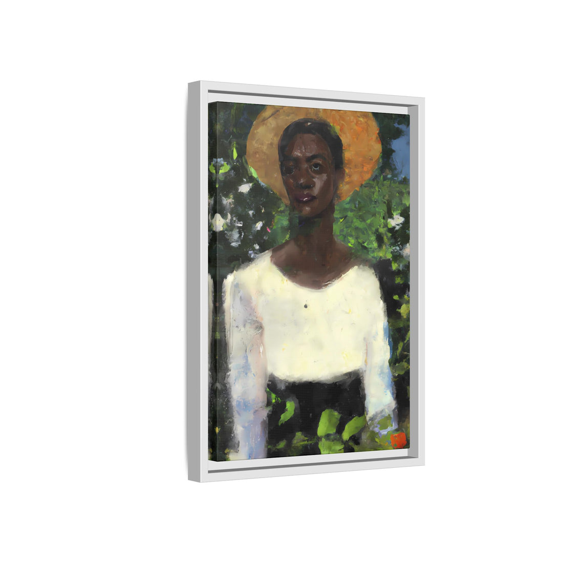 Lady 2, Cottage Series | Framed Canvas Art