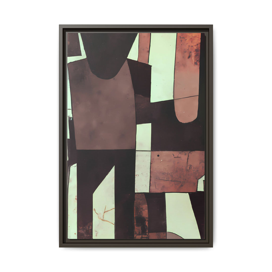 Partnership, Fluid Series | Framed Canvas Wall Art