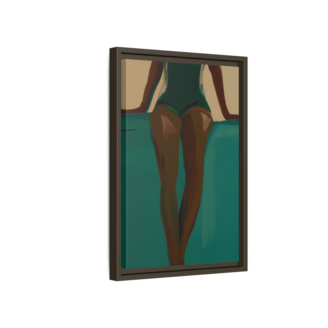 Relaxed, Fluid Series | Framed Canvas Wall Art