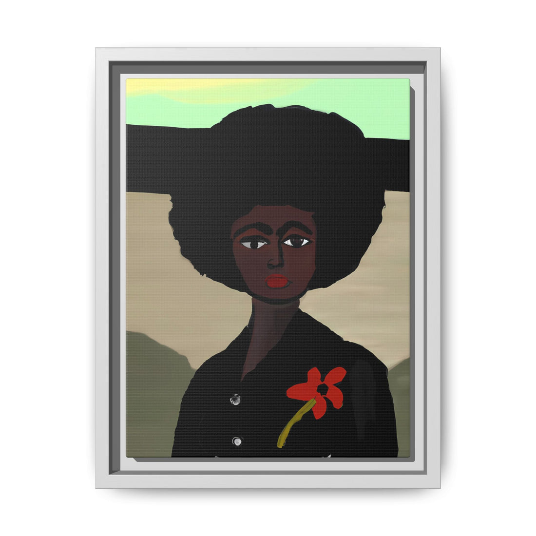 Jo, Folk Series | Framed Canvas Wall Art