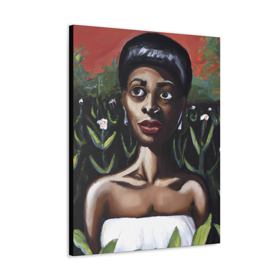 Lady in White, Garden Series | Canvas Wall Art