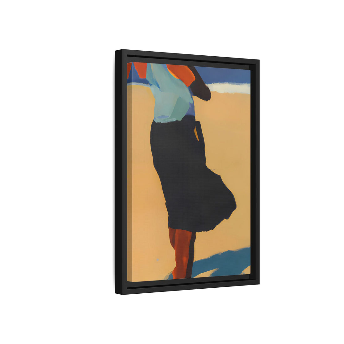 Optimistic, Fluid Series | Framed Canvas Wall Art