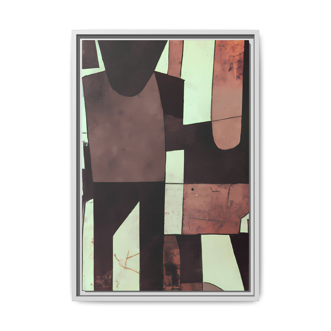 Partnership, Fluid Series | Framed Canvas Wall Art