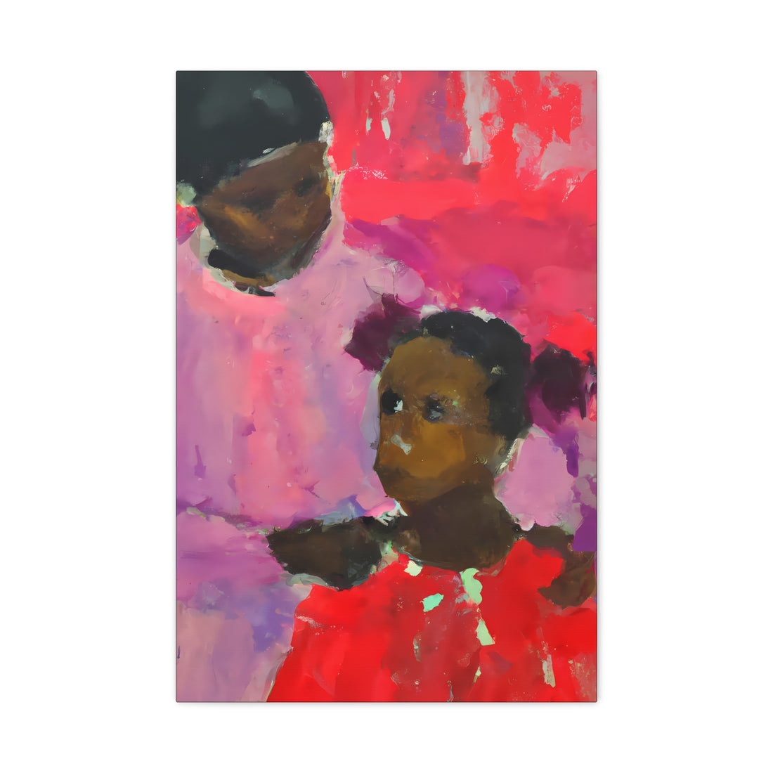 Magenta Mother, Daughter Series | Canvas Wall Art