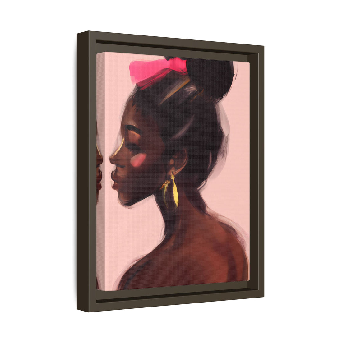 Dance Diva, Black Beauty | Framed Canvas Wall Art