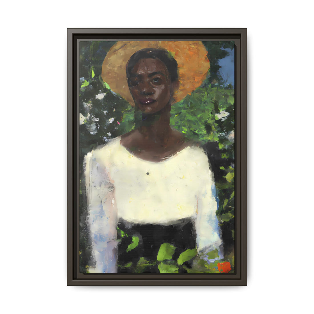Lady 2, Cottage Series | Framed Canvas Art