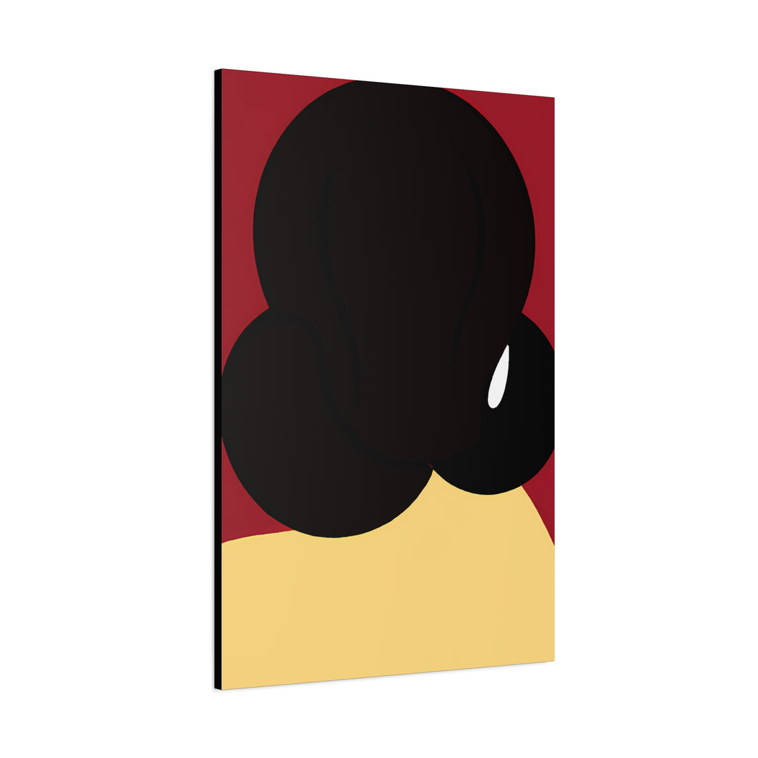 The Bun, Black Hair Art Series | Canvas Wall Art