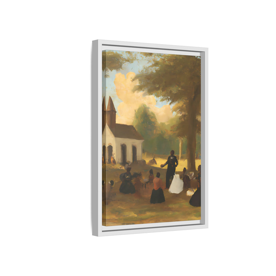 The Gathering, Vintage Series | Framed Canvas Wall Art