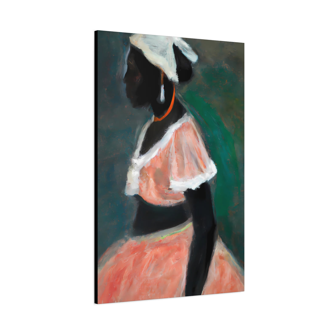Lady in Peach, Romantic Art Series | Canvas Wall Art