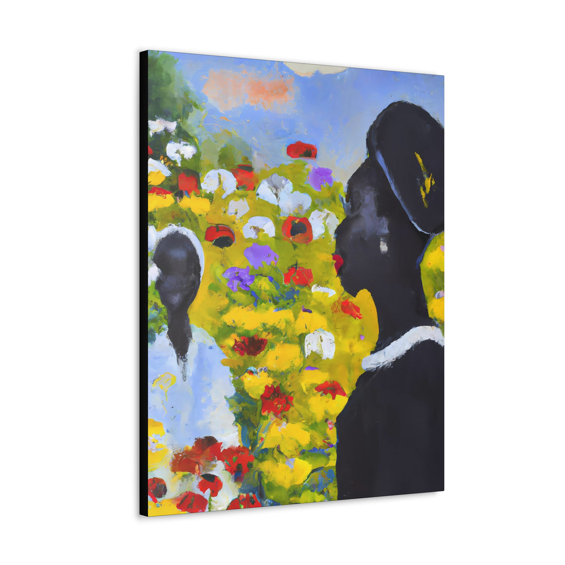 Lady in Black Garden Series | Canvas Wall Art