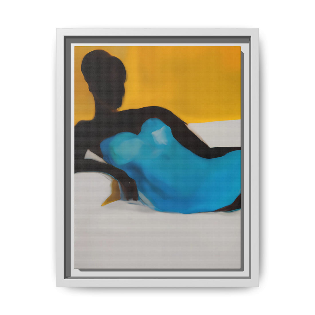 Loved, Fluid Series | Framed Canvas Wall Art