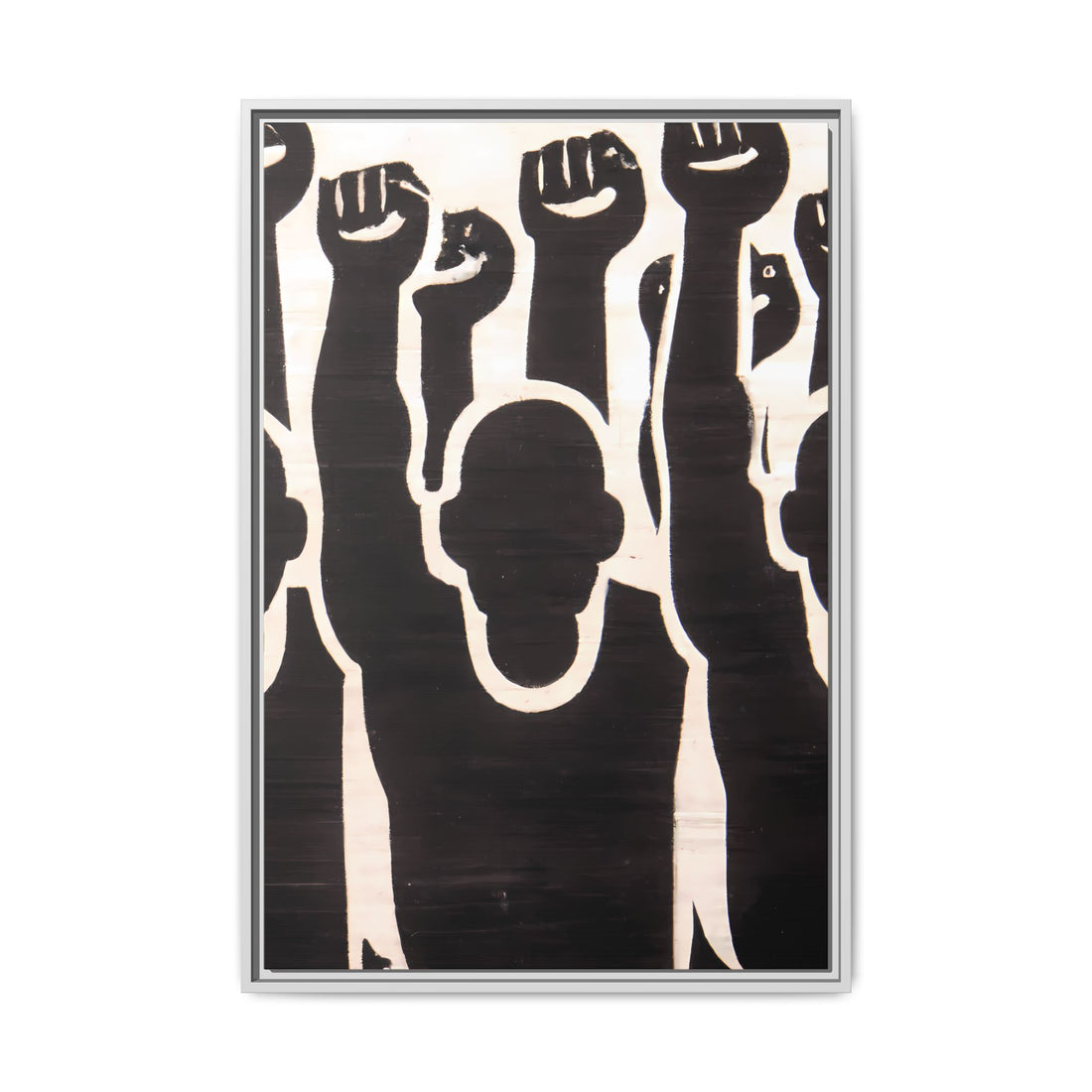Hands Up 2, Abstract Series | Framed Canvas Wall Art