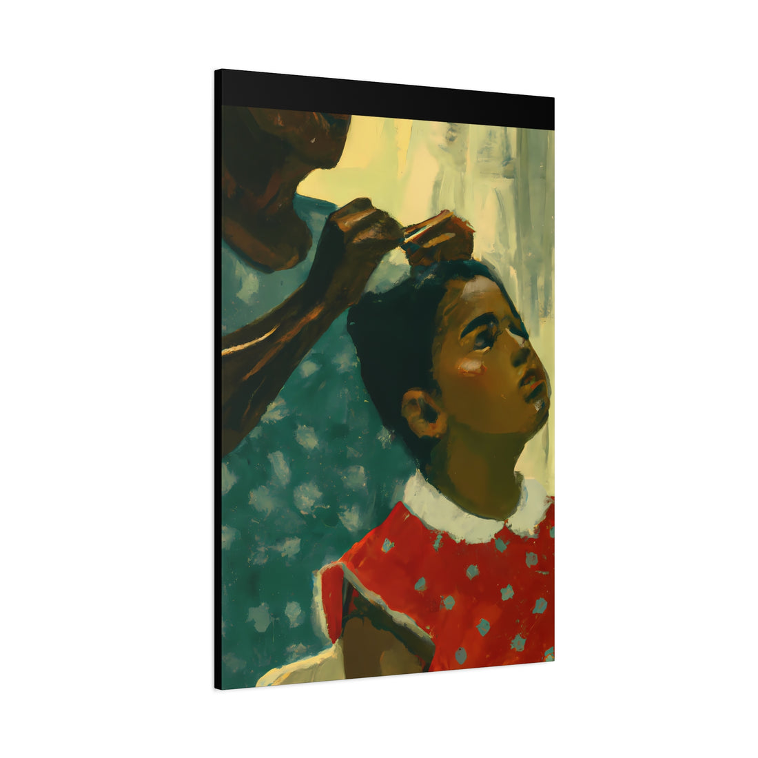 Hair Days 2, Canvas Wall Art Daughter Series