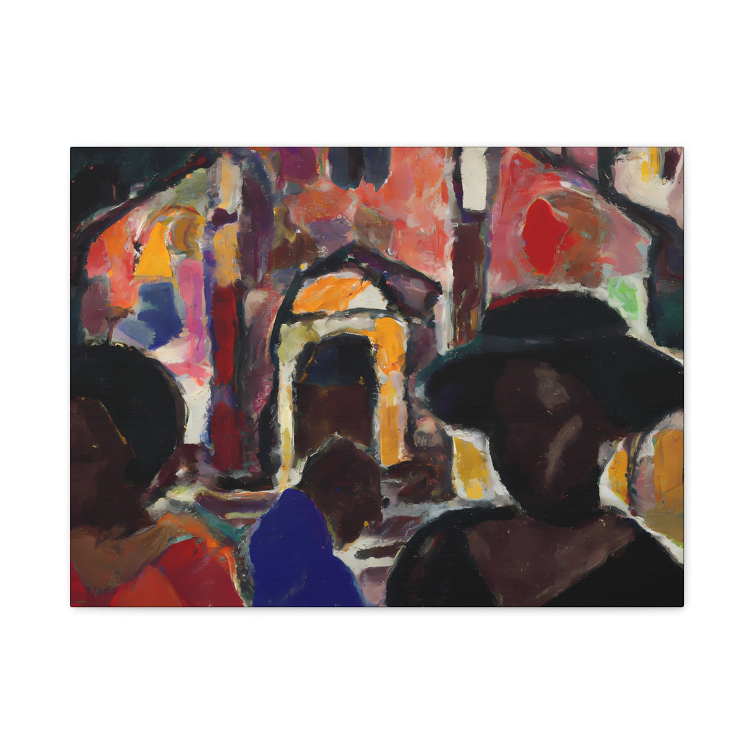 Congregants, Over the Sofa | Horizontal CANVAS Art