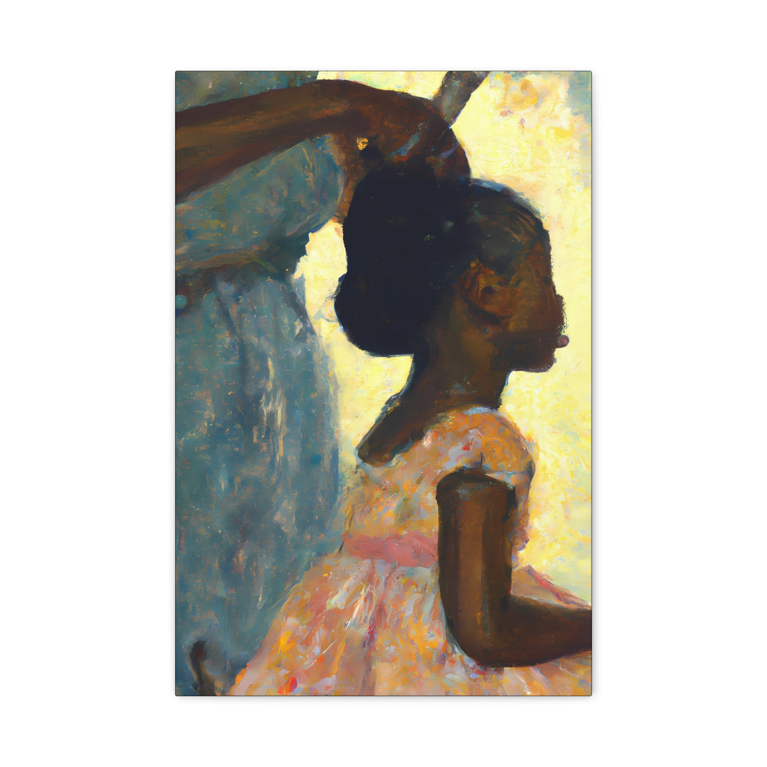 Hair Days, Daughter Series, Canvas Wall Art