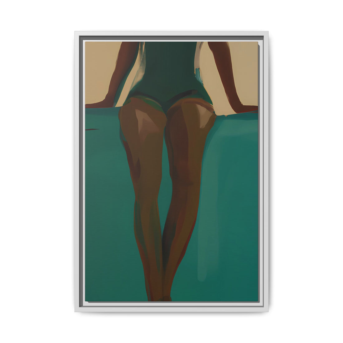Relaxed, Fluid Series | Framed Canvas Wall Art