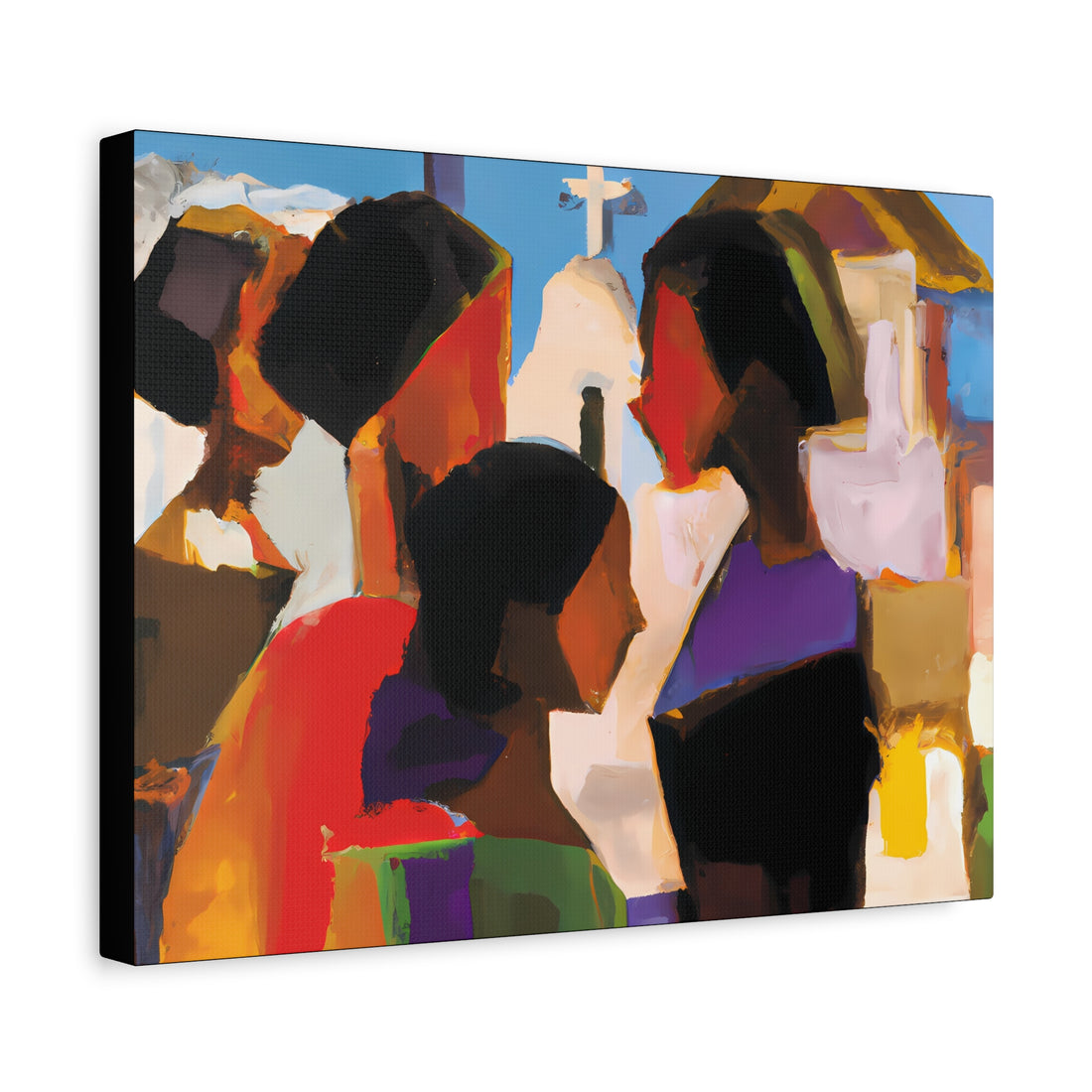 Stained Glass 1, Over the Sofa | Horizontal CANVAS Art