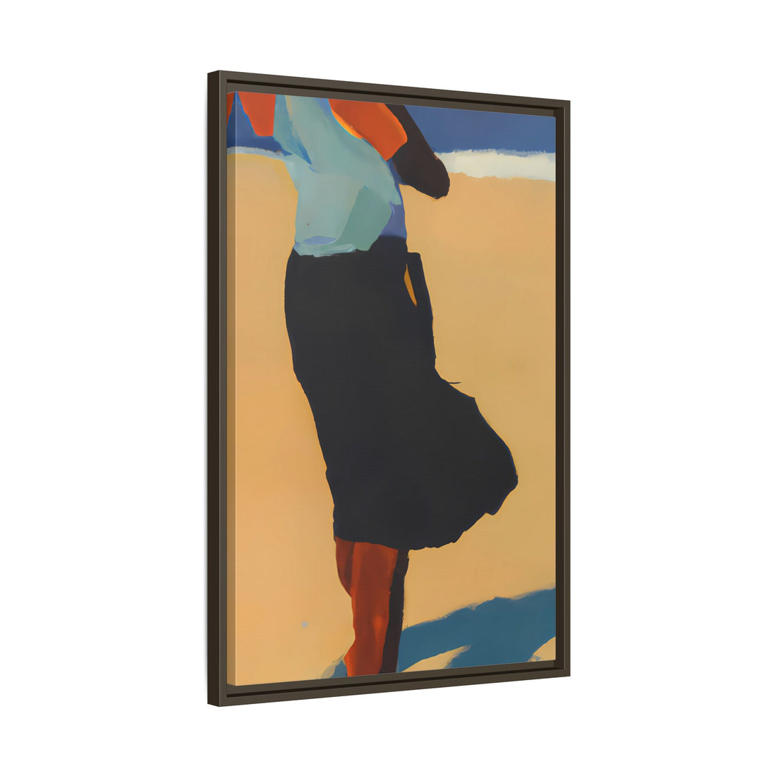 Optimistic, Fluid Series | Framed Canvas Wall Art