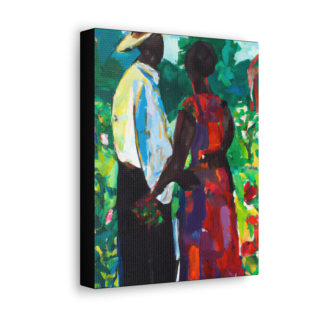 Red Flowers, Black Love Series | CANVAS Gallery Wrap