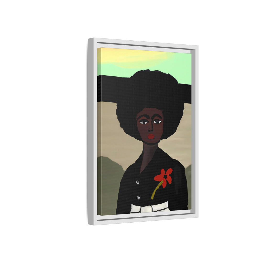 Jo, Folk Series | Framed Canvas Wall Art