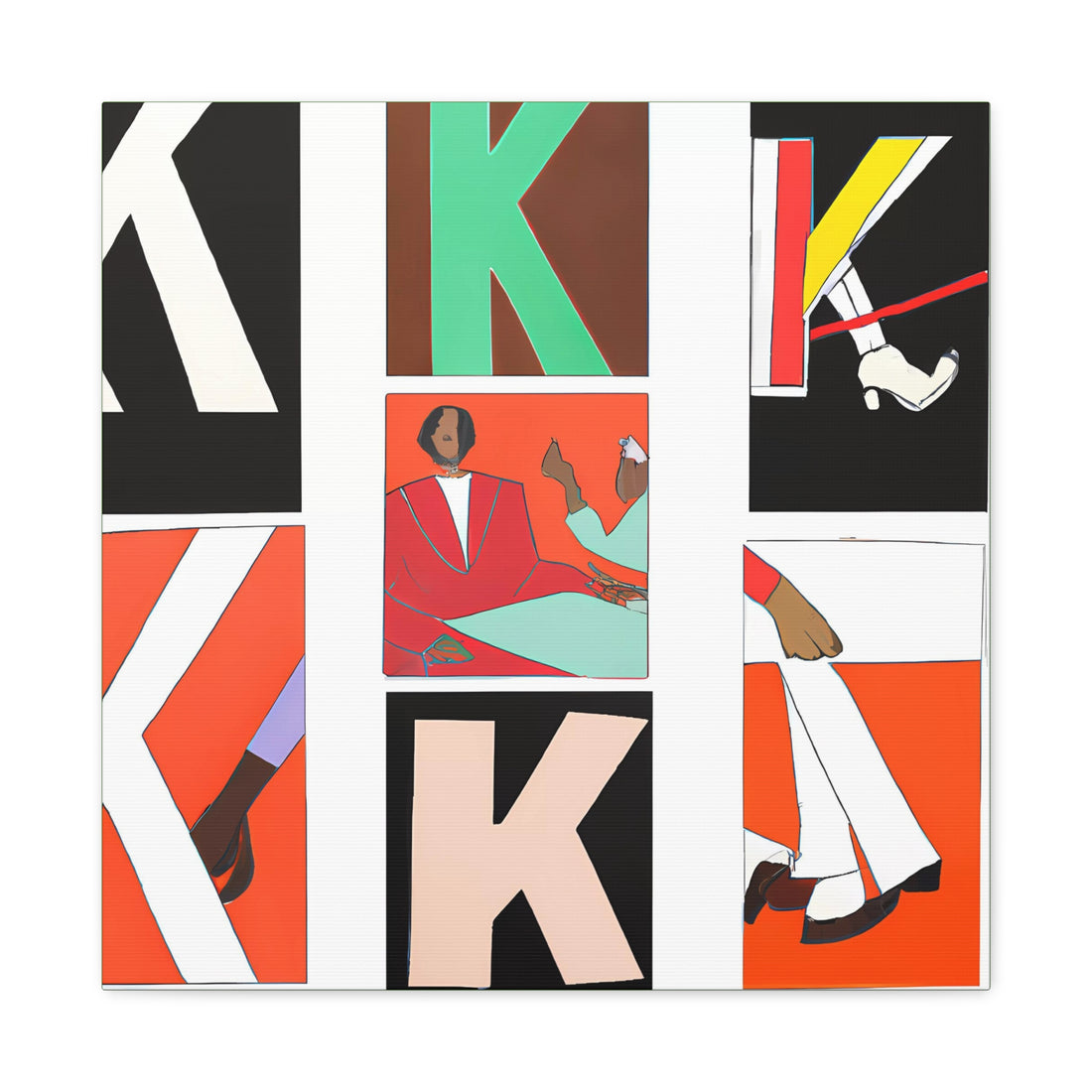 Collage K, Kids Series | Canvas Wall Art