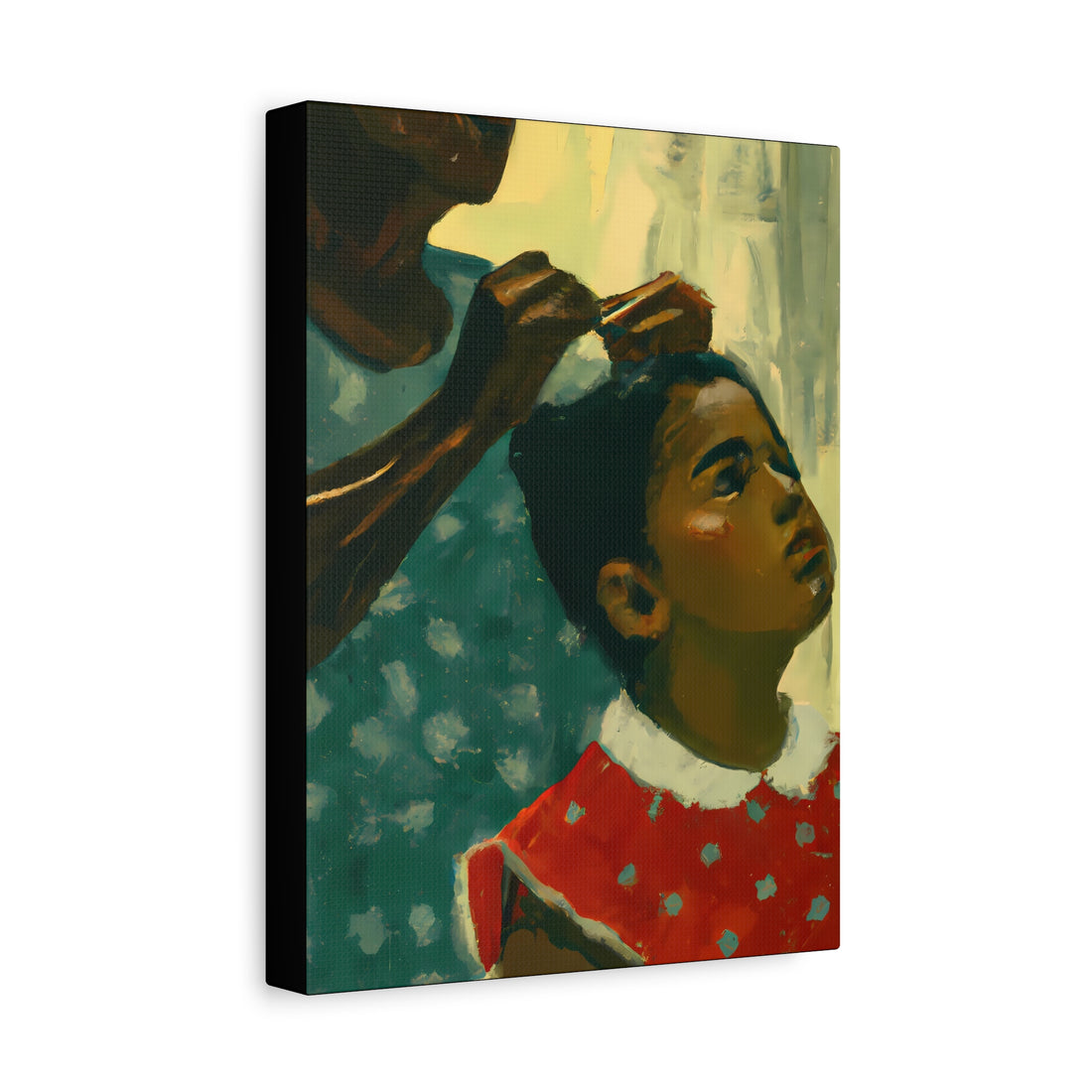 Hair Days 2, Canvas Wall Art Daughter Series