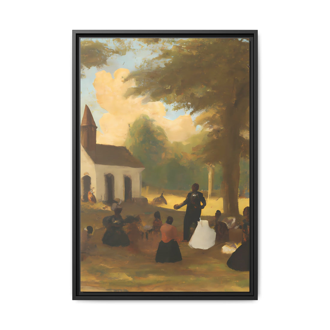 The Gathering, Vintage Series | Framed Canvas Wall Art