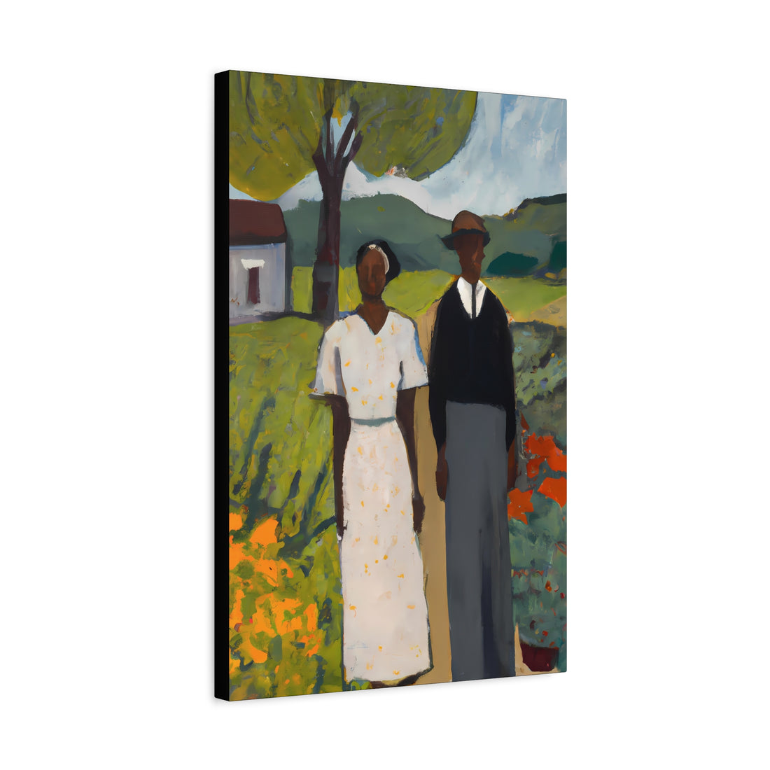 Fall Plantings Folk Art Series, CANVAS wall art