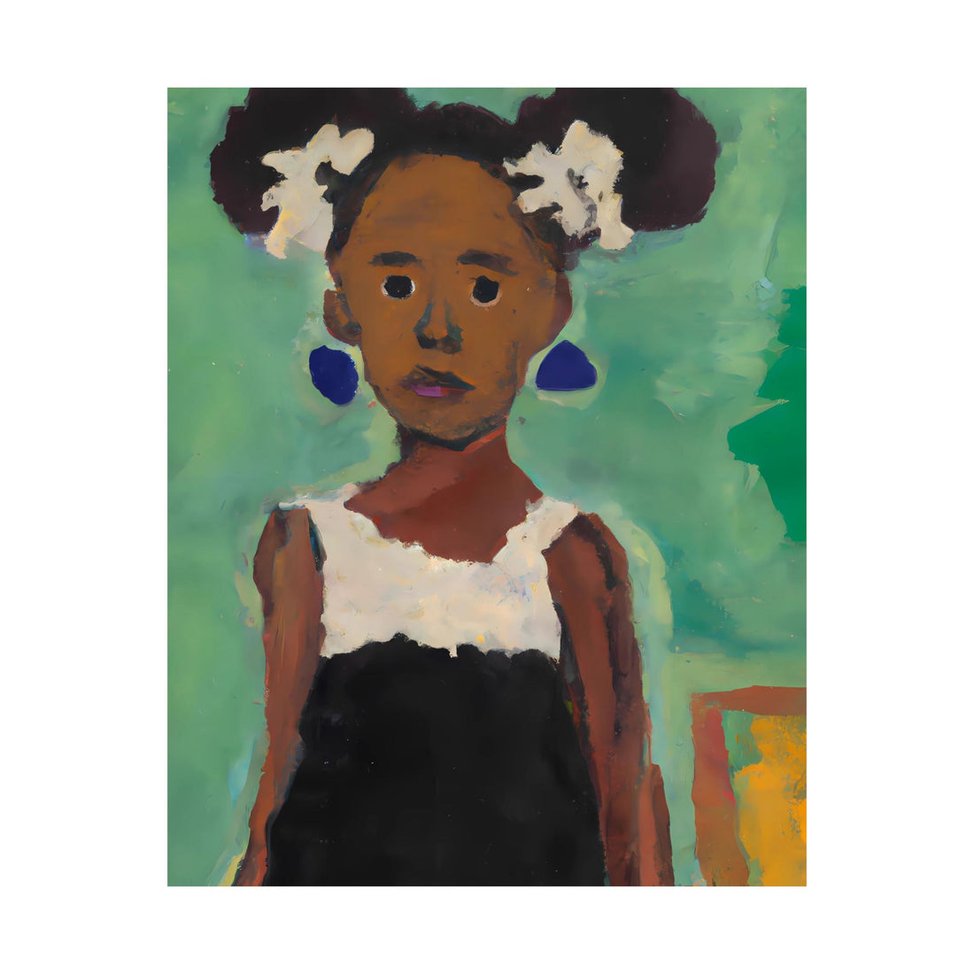 Girl in Afro Puffs, Daughter Series | Poster Print