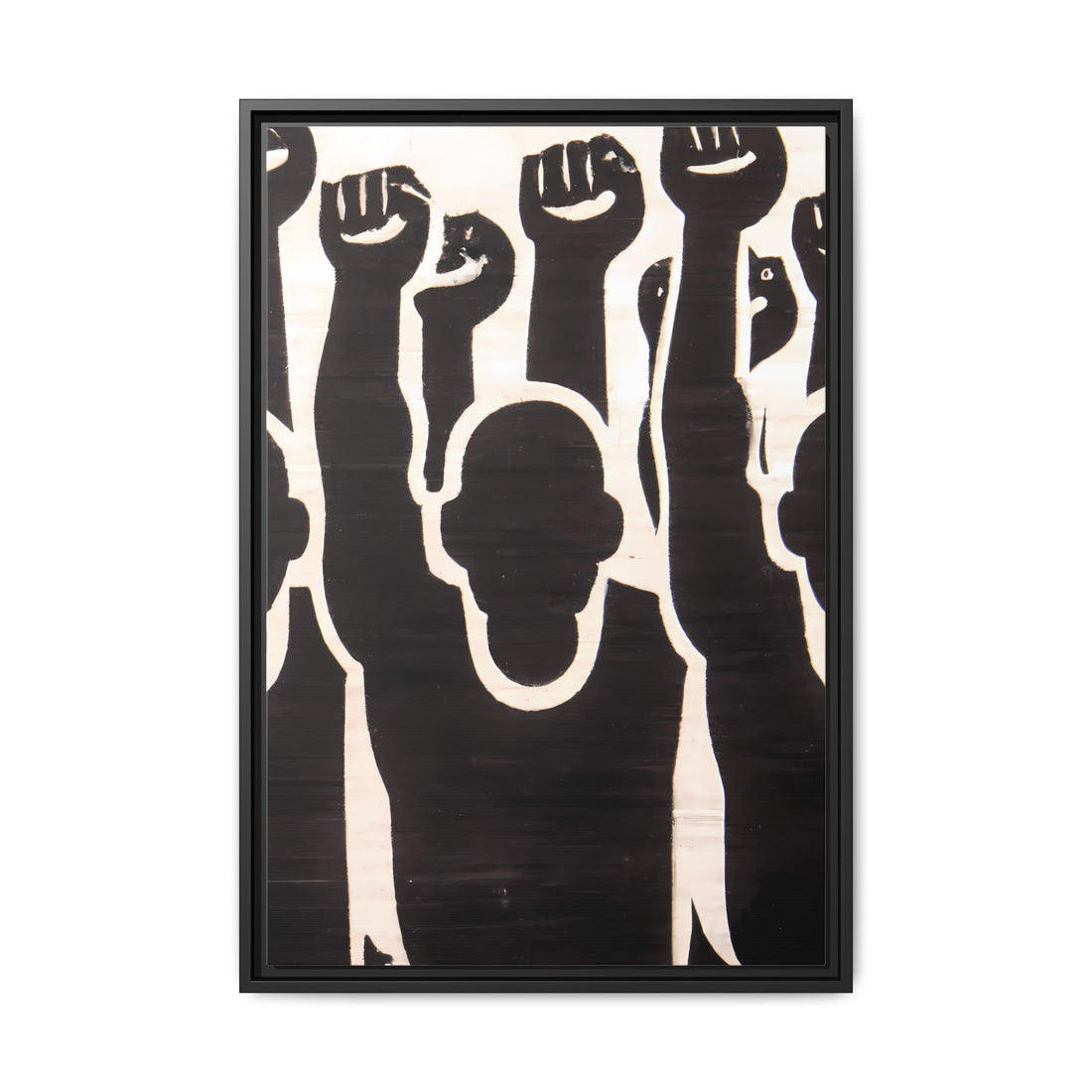 Hands Up 2, Abstract Series | Framed Canvas Wall Art